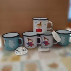 ♥️値下げ♥フィンランド　ムールラ　ムーミン　ミー　ホーロカップ5個