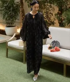 forksy. ブラックローズ刺繍 オケージョンドレス パーティードレス