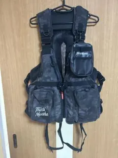 美品❗️釣武者　ロックベスト　フリーサイズのサムネイル