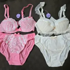 ブラジャー&ショーツ 2セットまとめ売り