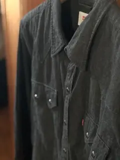 Levi's リーバイス ブラックデニムシャツ 綺麗目にも Y2K