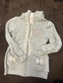 メゾピアノグレー フード付き パーカー120cm