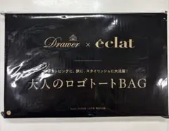 ★エクラ10月号付録Drawer × eclat大人のロゴトートBAG★