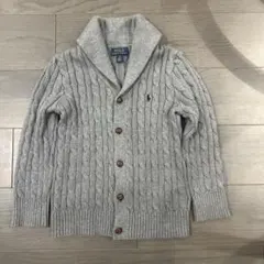 POLO RALPH LAUREN グレー カーディガン kids 6