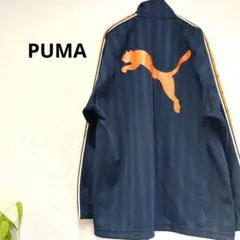 プーマ PUMA トラックジャケット ジャージ サイドライン ビッグロゴ　M L