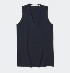 UNIQLO and LEMAIRE ラムVネックセーターノースリーブ L