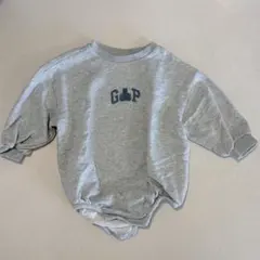 GAP Baby (ギャップベビー) くまロゴ スウェット ロンパース 80cm