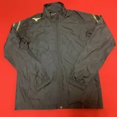 Mizuno ウィンドブレーカー ブラック×ゴールド サイズMのサムネイル