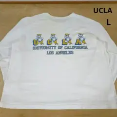 UCLA　キャラクター 両袖フロッキー 公式カレッジ 長袖Tシャツ ロンT
