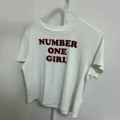 NUMBER ONE GIRL ロゴTシャツ