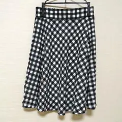 Honeys スカート ひざ丈スカートギンガムチェック ボトムス