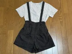 子供用 肩紐付きキュロット サイズ:150cm