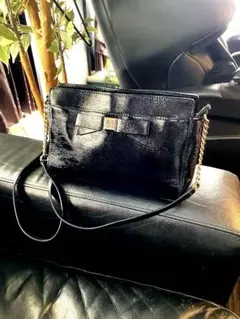 kate spade ケイトスペード ミニ ショルダー バッグ ブラック　本革