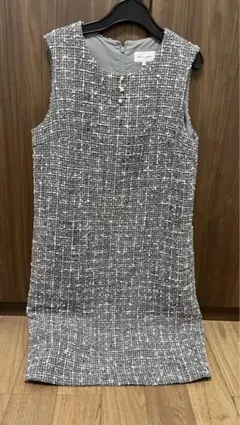 【値下げ】ツイード　ジャンバースカートのサムネイル