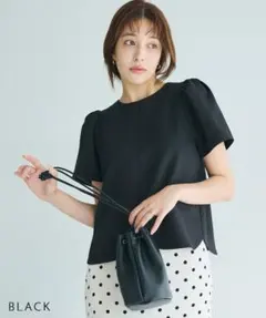 basement online パフスリーブスカラップブラウスのサムネイル