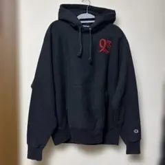 ★美品★Champion L黒 パーカー 　リバースウィーブ　トレーナー