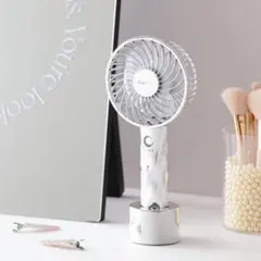 フランフラン ハンディファン 2025年モデル フレ 扇風機 シルバー ウェーブ