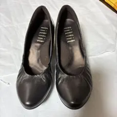 fitfit パンプス ダークブラウン