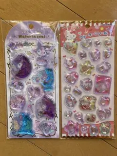 ウォーターシール　サンリオ　キティー　クロミ　　カミオジャパン　セット