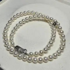 【照り強✨】MIKIMOTO あこやパール ネックレス Mチャーム6.0-6.5