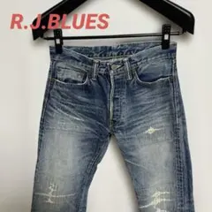 フラットヘッド RJB デニムパンツ 濃紺美品 革ポケット サイズ32