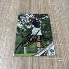 EPOCH 女子プロゴルフ JLPGA 川﨑春花 直筆サインカード 川崎春花