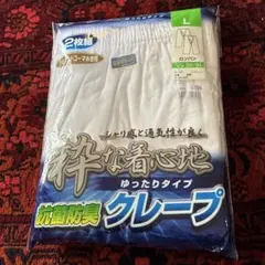 メンズ ロンパン 2枚組 Lサイズ 抗菌防臭