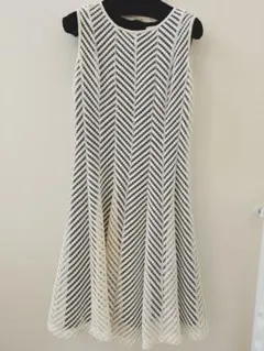 Calvin Klein白メッシュワンピース