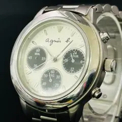 agnes b. V654-6100 クロノグラフ 腕時計 現状品R8YC366のサムネイル