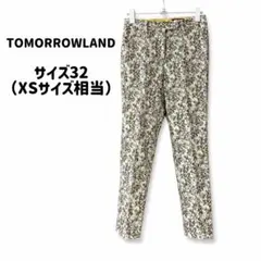 TOMORROWLAND ジャガードテーパードパンツ 花柄 32 XSのサムネイル