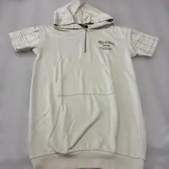Richmix ハーフジップ 半袖パーカーワンピース 150cmのサムネイル