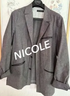 【美品】　SEDUCTION de NICOLE ジーンズ風　ジャケット　XLのサムネイル