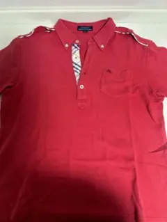 BURBERRY LONDON BLUE LABEL 赤 ポロシャツ Lサイズ