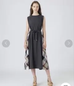 ブルーレーベルクレストブリッジ エズミ接触冷感 チェックコンビ