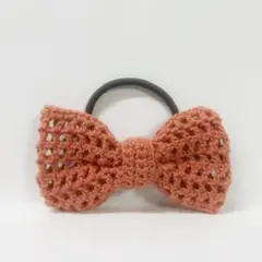 メッシュリボンのヘアゴム