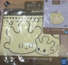 ポケピース　一番くじ　ハンドタオル　メモパッド　ワッペンチャーム ポケピース ポケモン 一番くじ ハンドタオル ワッペンキー