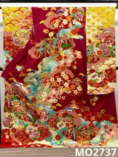 振袖 豪華 銀通し 刺繍 金彩 紋意匠 身丈159cm 撥水加工済 MO2942