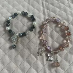 ハンドメイド ブレスレット 2点セット