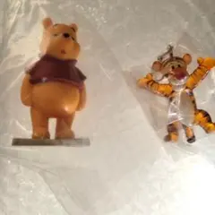 ファニーフェイス プーさん フィギュア　めじるしアクセサリー　ティガー　ガチャ