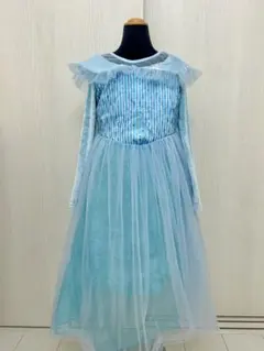 FROZENアナと雪の女王風ワンピース　エルサドレス　中古！サイズ130cm