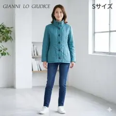 ジャンニロジュディチェ 中綿ジャケット スタンドカラー グリーン Sサイズ 美品