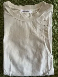 monkey time ホワイト Tシャツ ダメージ加工のサムネイル