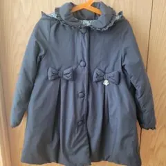 タルティーヌエショコラ ネイビー中綿コート 110