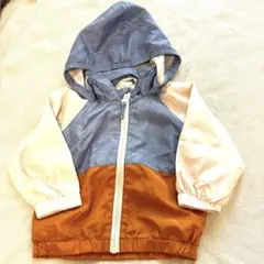 キッズ フード付き ウィンドブレーカー マルチカラー