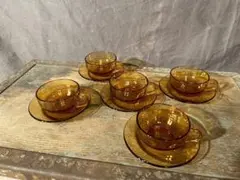 新品未使用 アデリア アンバー カップ＆ソーサー