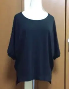 ドルマンスリーブ 黒 半袖 Tシャツ