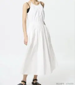 ユニクロ　ホルターネックワンピース　XXL ホワイト