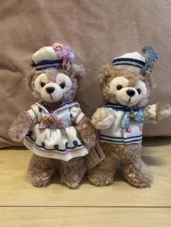 ダッフィーアンドフレンズ シェリーメイ 20周年 ぬいぐるみバッジ