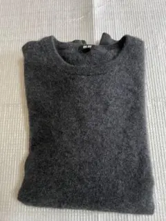 ユニクロ　カシミヤセーター Ｌ　洗濯縮み品