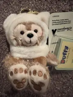 新品タグ付　ダッフィー ぬいぐるみキーチェーン　キーホルダー　香港ディズニー
